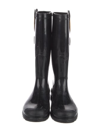 Moschino Rubber Graphic Print Rain Boots