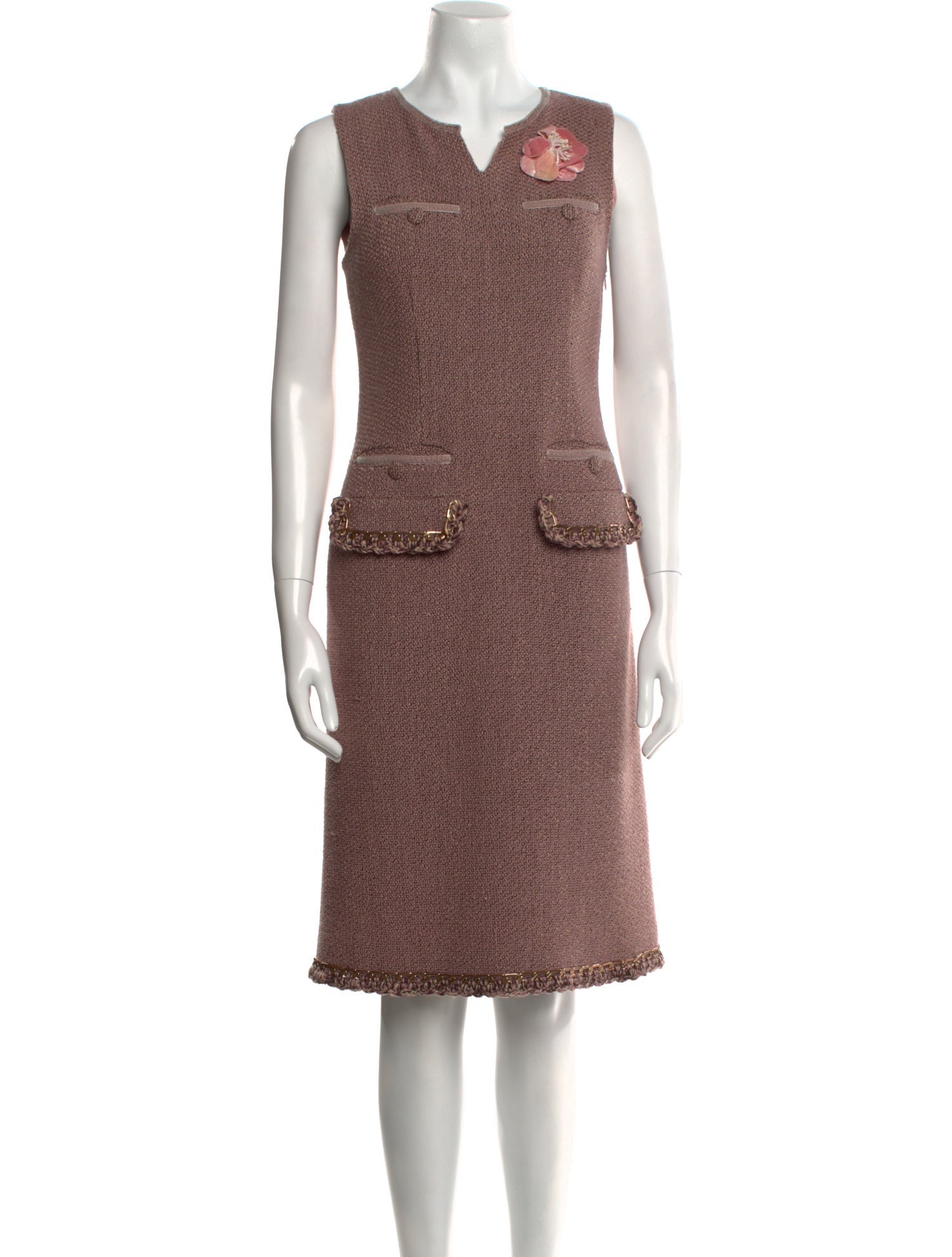 Moschino Virgin Wool Knee-Length Dress