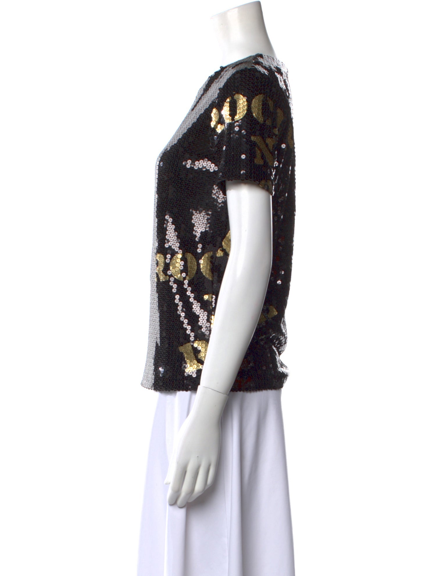 Moschino Printed Scoop Neck T-Shirt