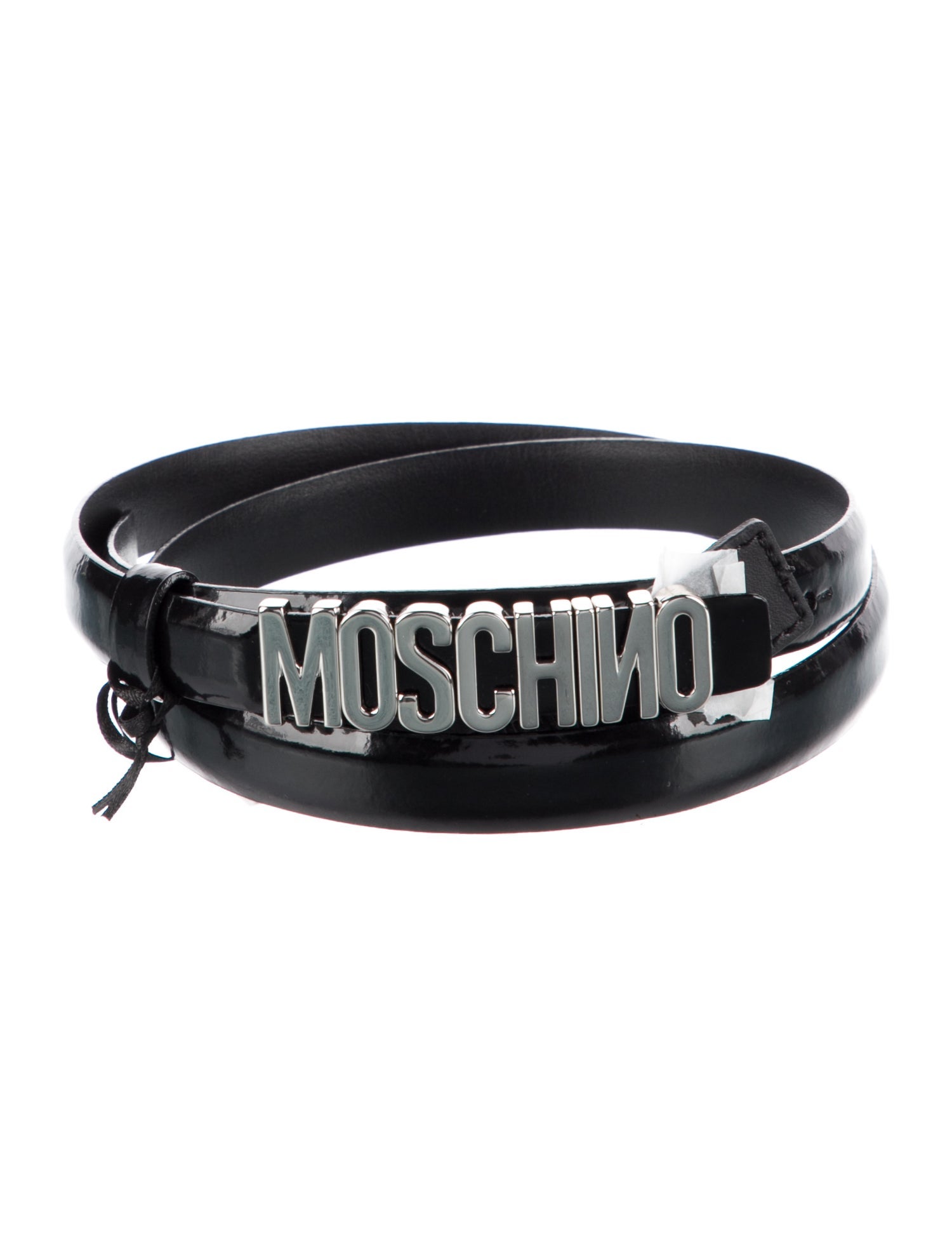 Moschino Skinny Leather Belt