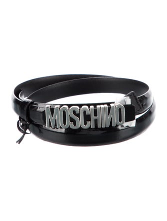 Moschino Skinny Leather Belt