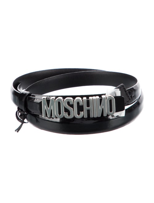 Moschino Skinny Leather Belt