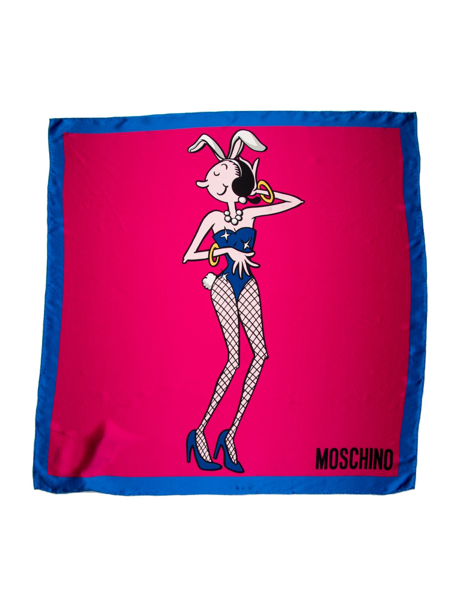 Moschino Silk Printed Scarf w/ Tags