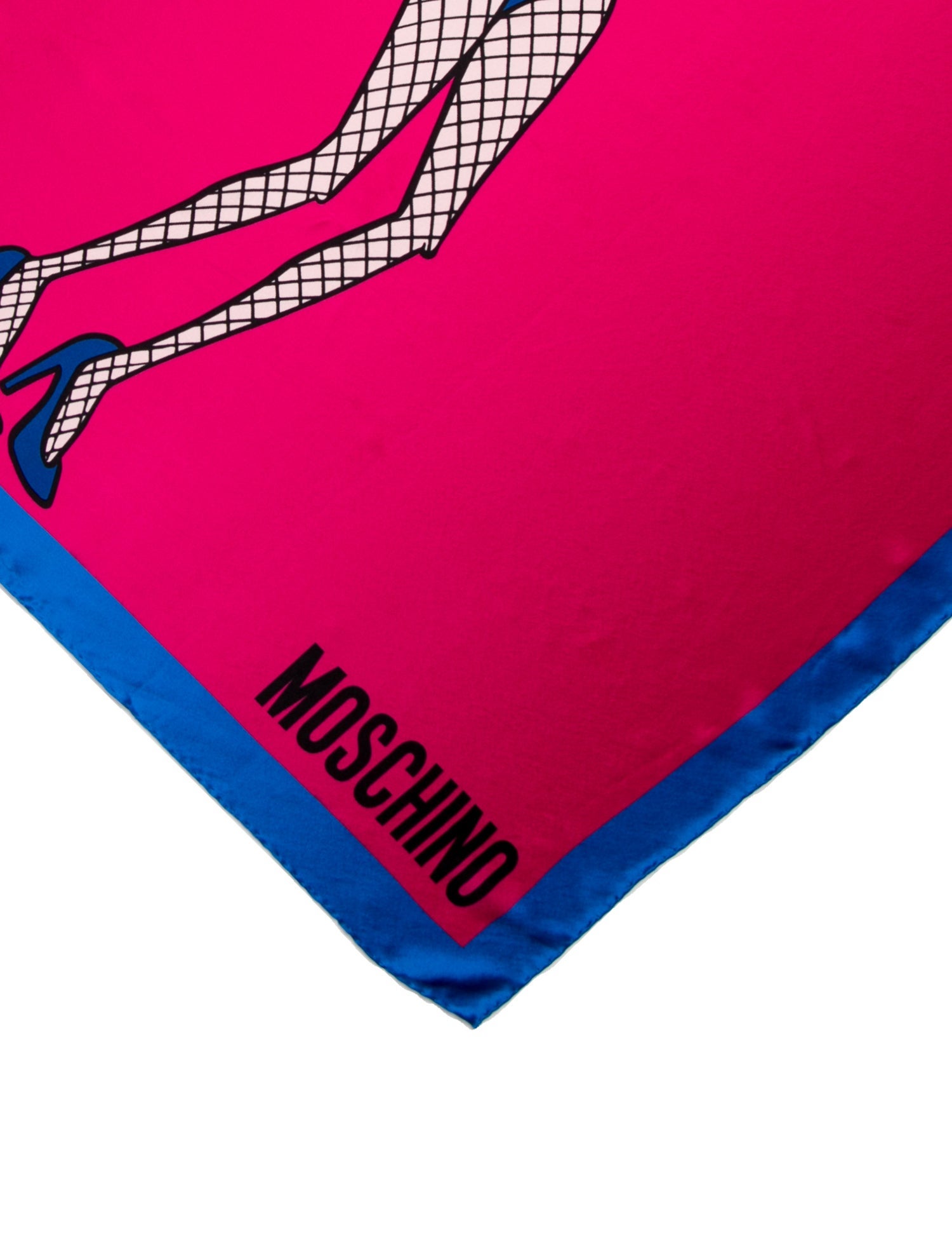 Moschino Silk Printed Scarf w/ Tags