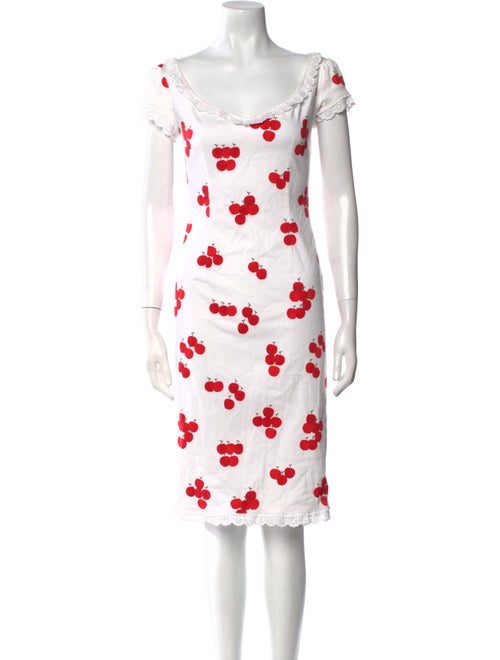 Moschino Cheap and Chic Printed Midi Length Dress