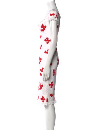 Moschino Cheap and Chic Printed Midi Length Dress