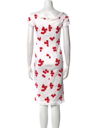 Moschino Cheap and Chic Printed Midi Length Dress