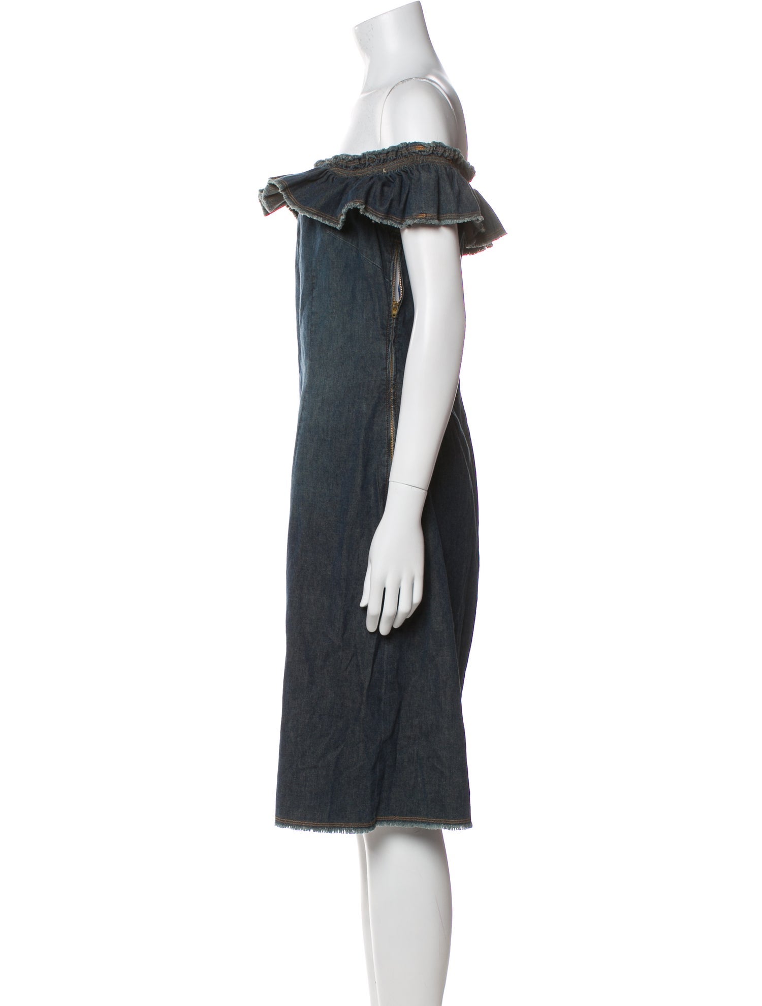 Moschino Off-The-Shoulder Knee-Length Dress