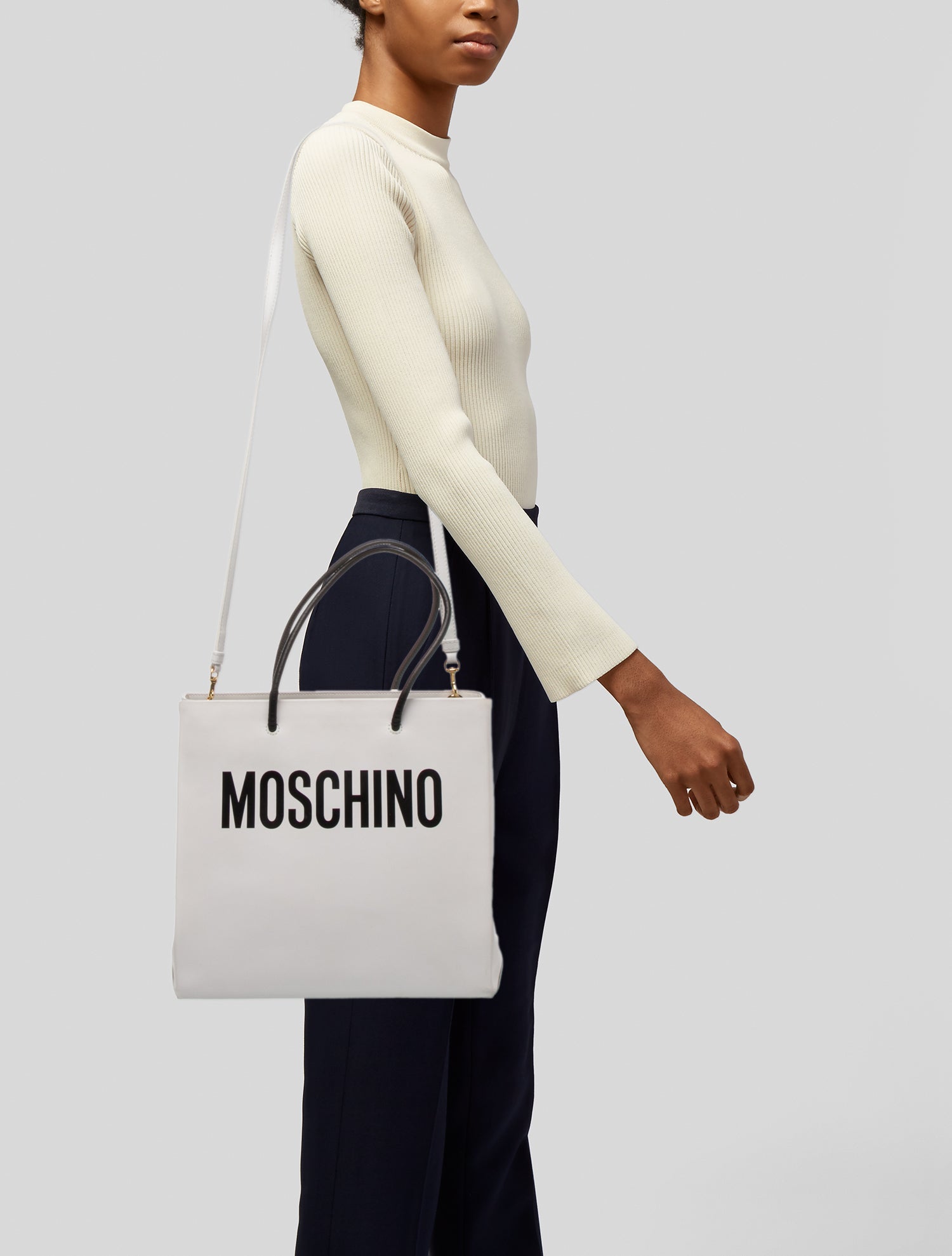 Moschino Leather Tote