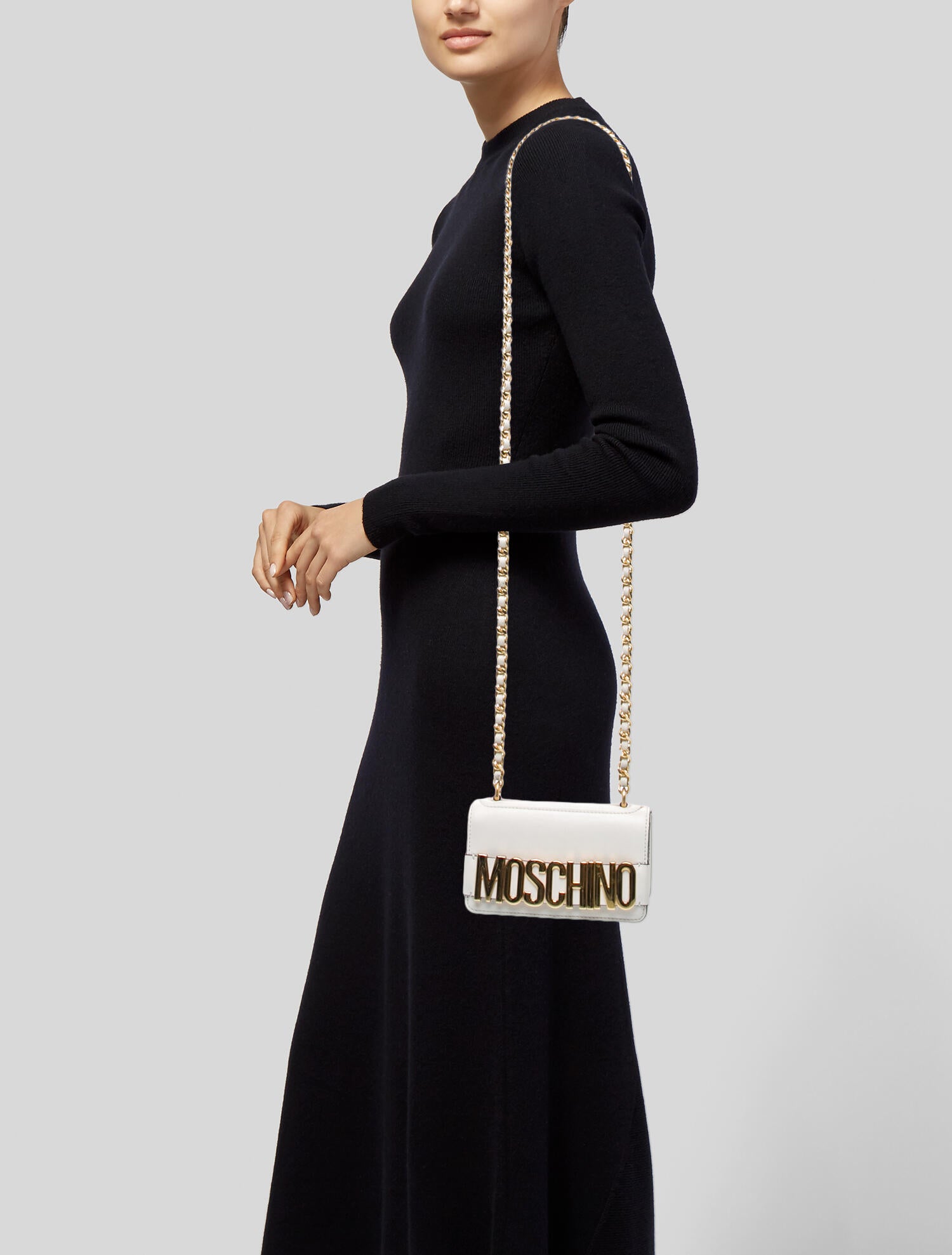 Moschino Leather Crossbody Bag