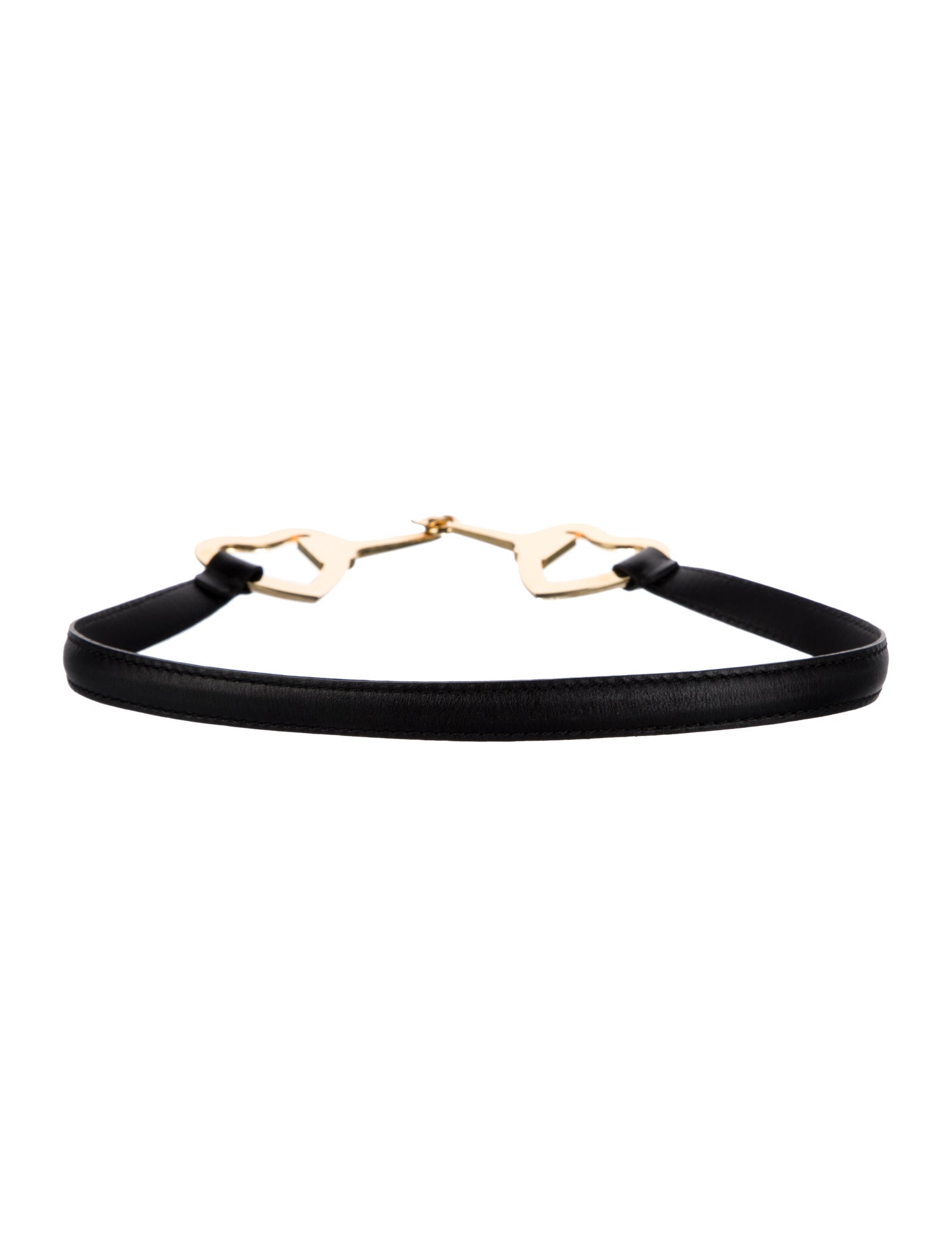 Moschino Skinny Leather Waist Belt