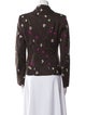 Moschino Virgin Wool Floral Print Blazer