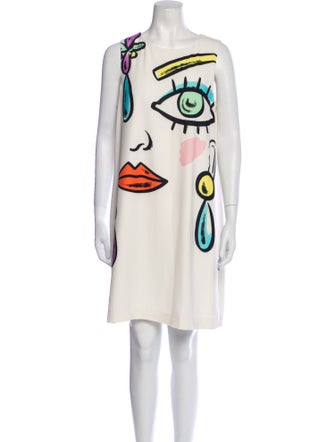Moschino Printed Knee-Length Dress