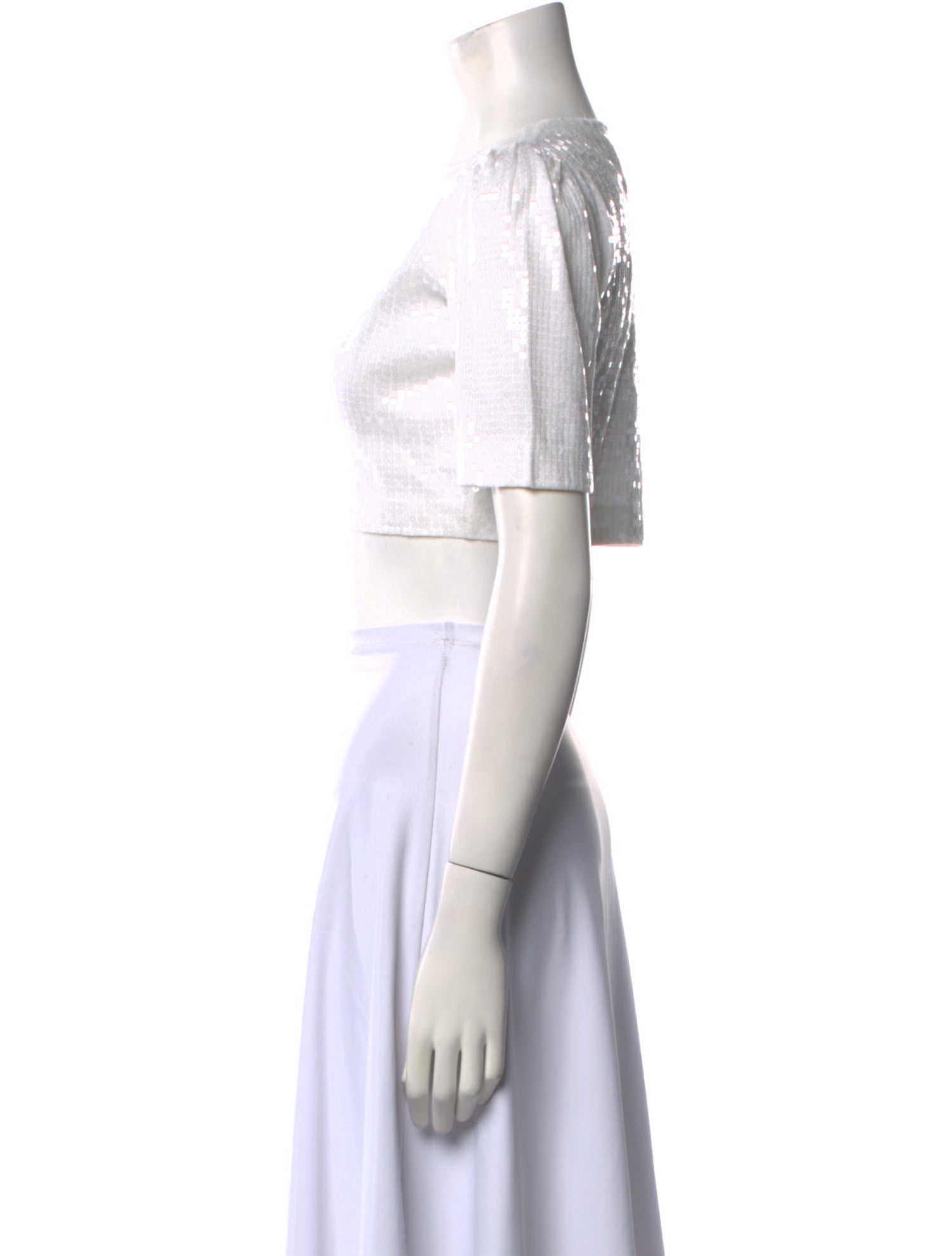 Moschino V-Neck Short Sleeve Crop Top w/ Tags