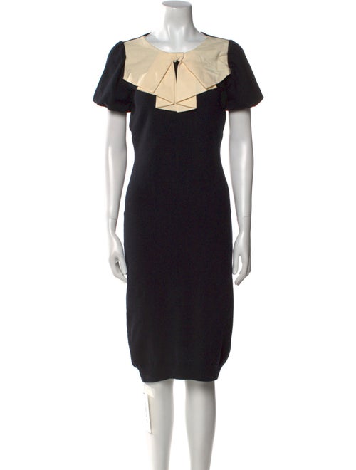 Moschino Colorblock Pattern Midi Length Dress