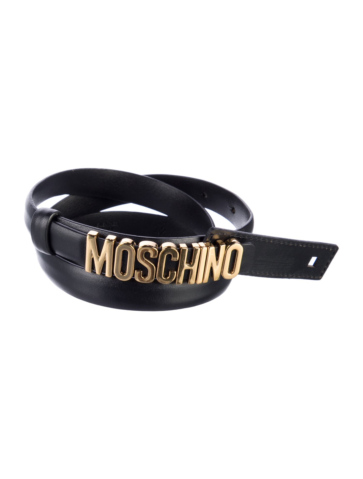 Moschino Skinny Leather Belt Kit