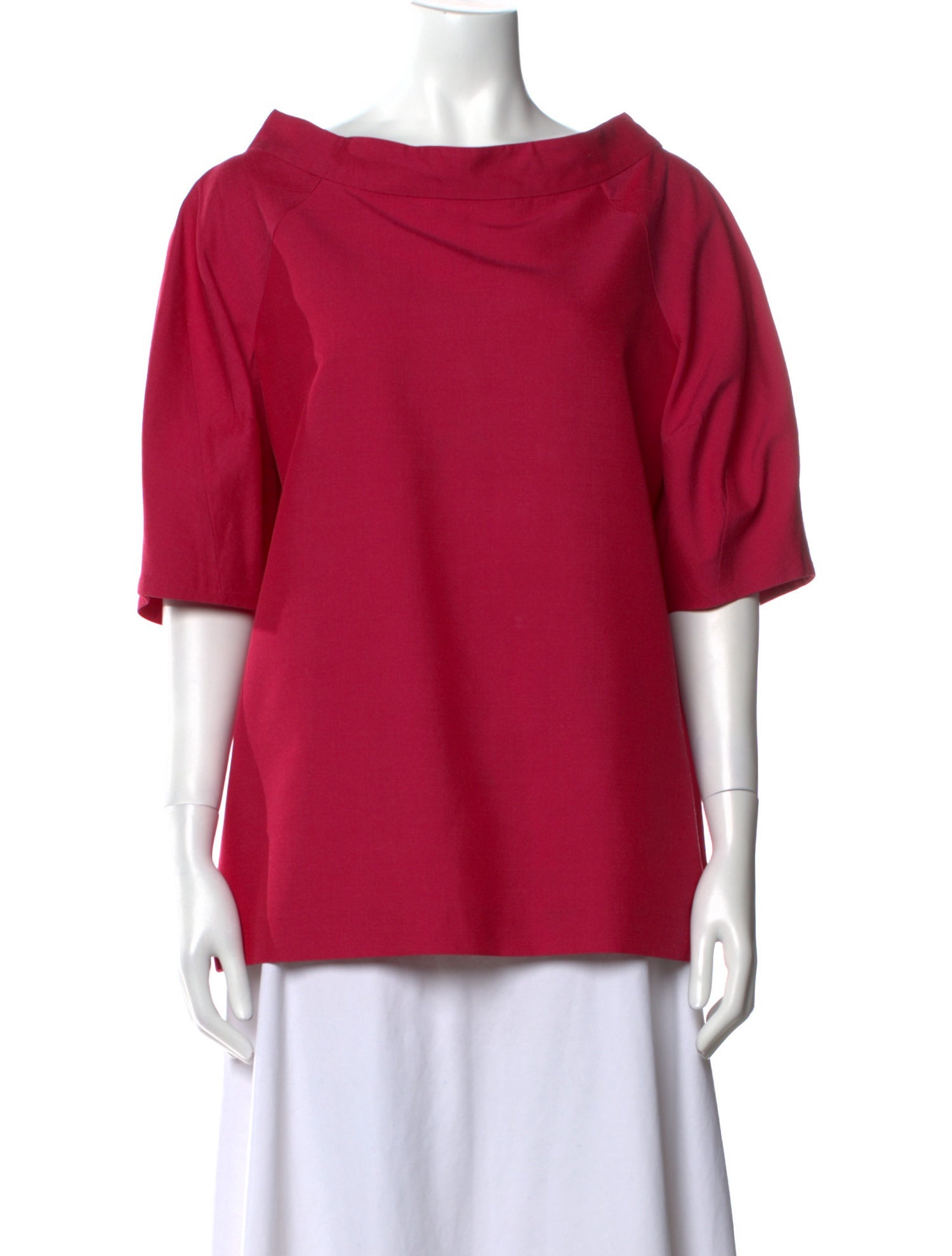 Moschino Silk Scoop Neck Blouse