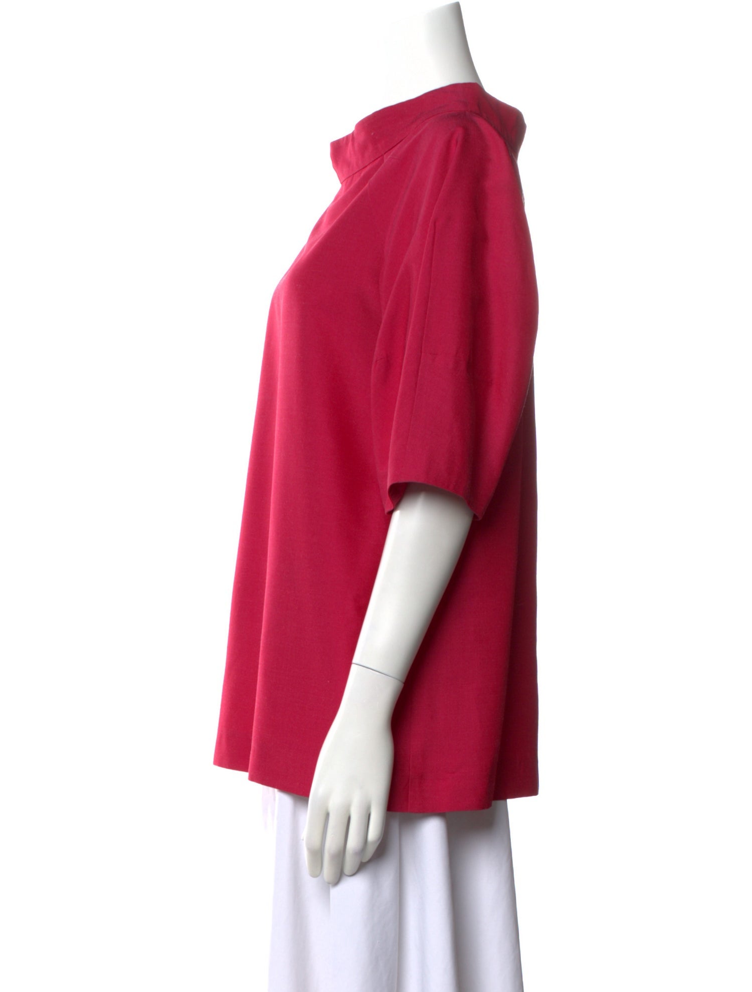 Moschino Silk Scoop Neck Blouse