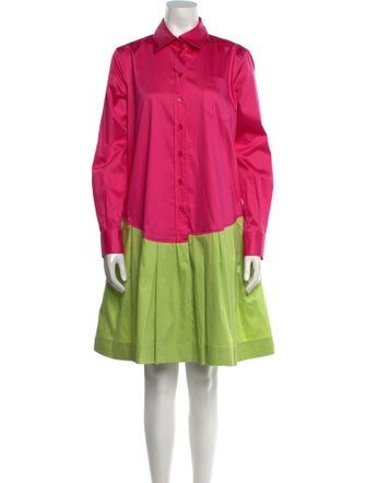 Moschino Colorblock Pattern Knee-Length Dress