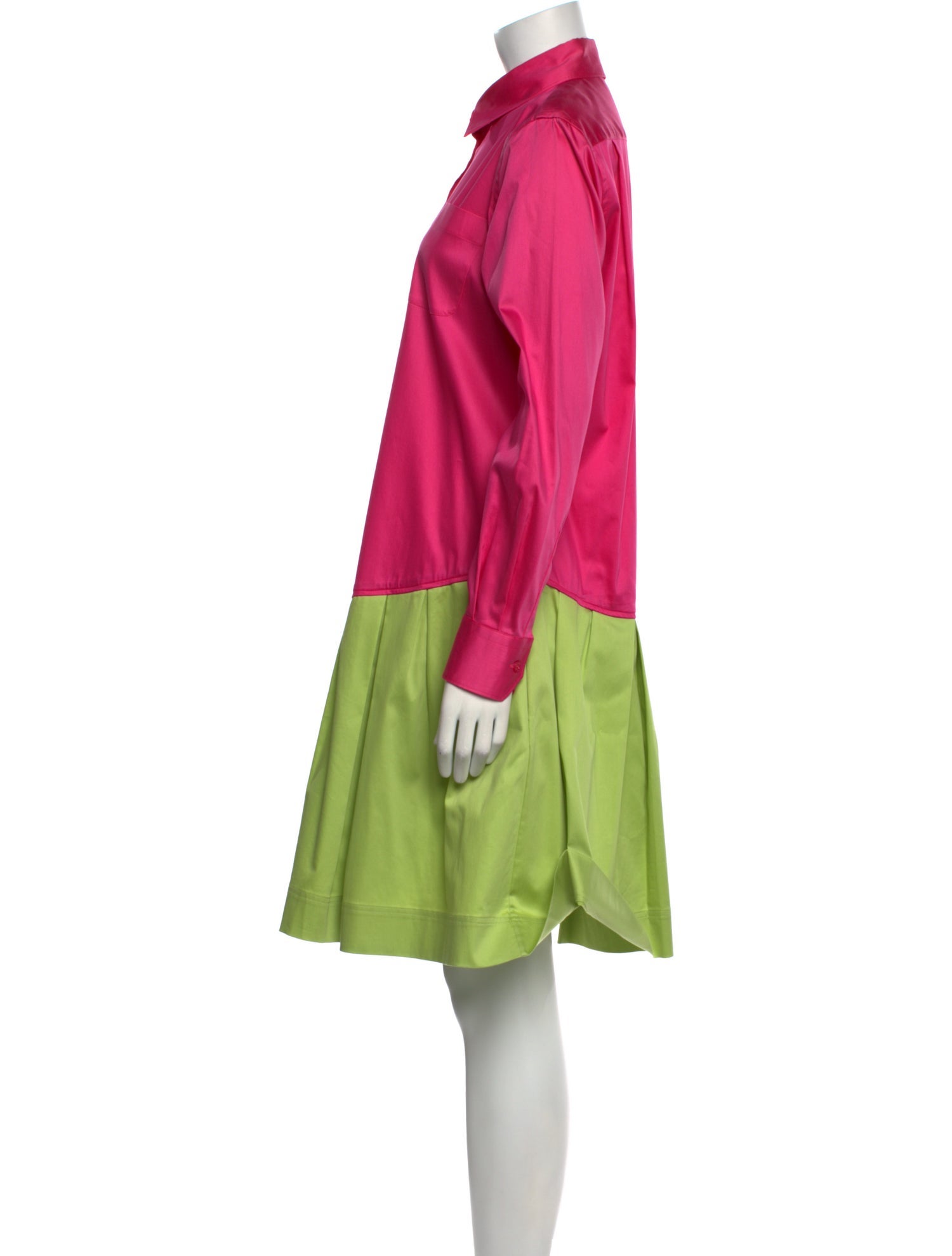 Moschino Colorblock Pattern Knee-Length Dress