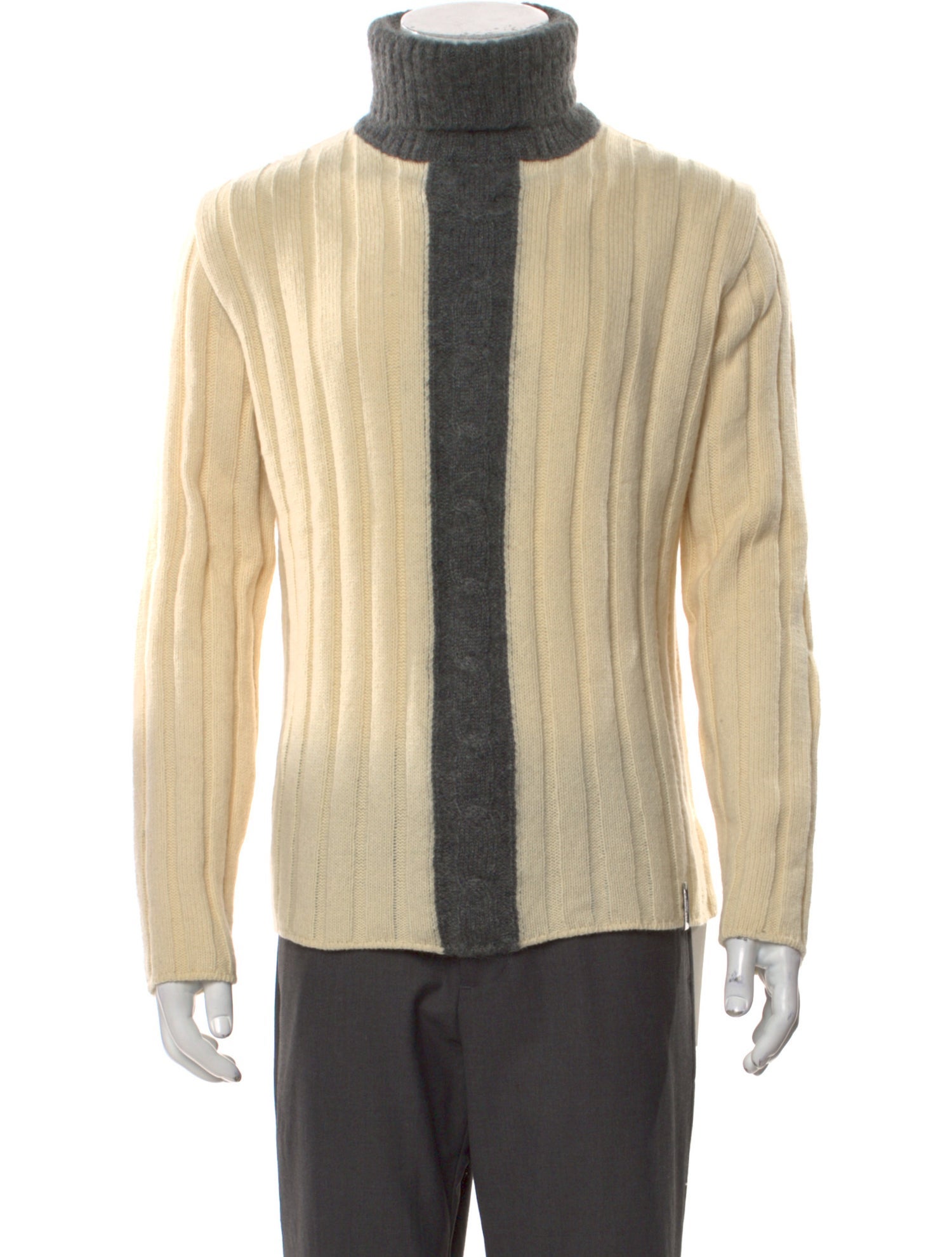 Moschino Wool Colorblock Pattern Pullover