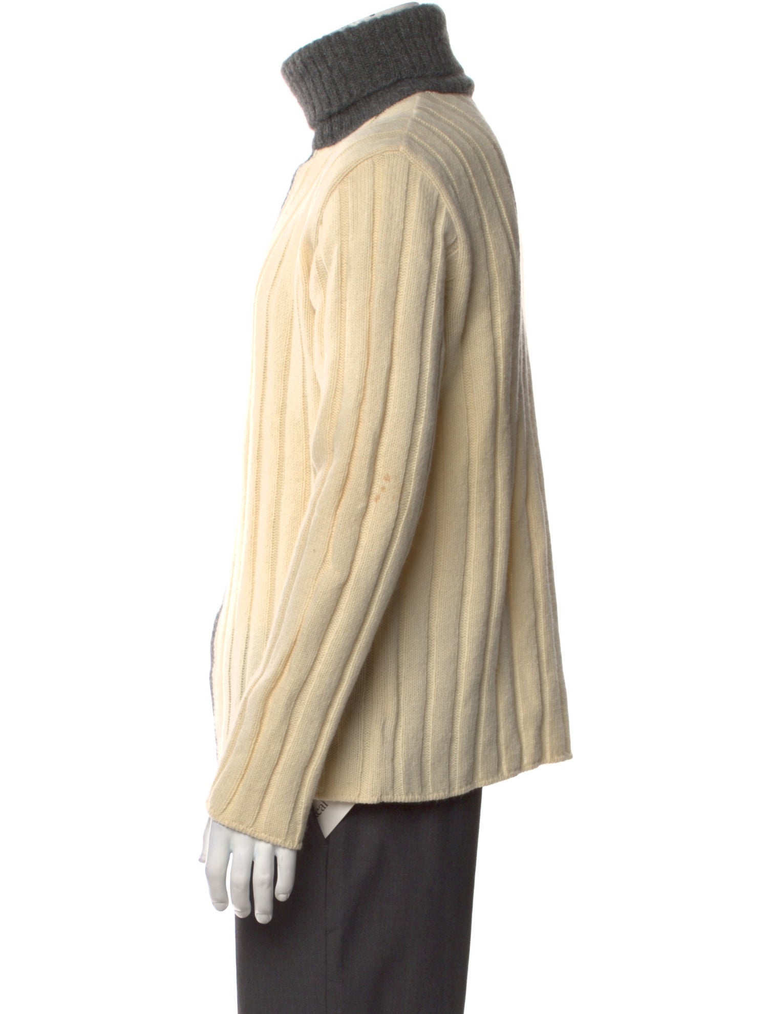 Moschino Wool Colorblock Pattern Pullover