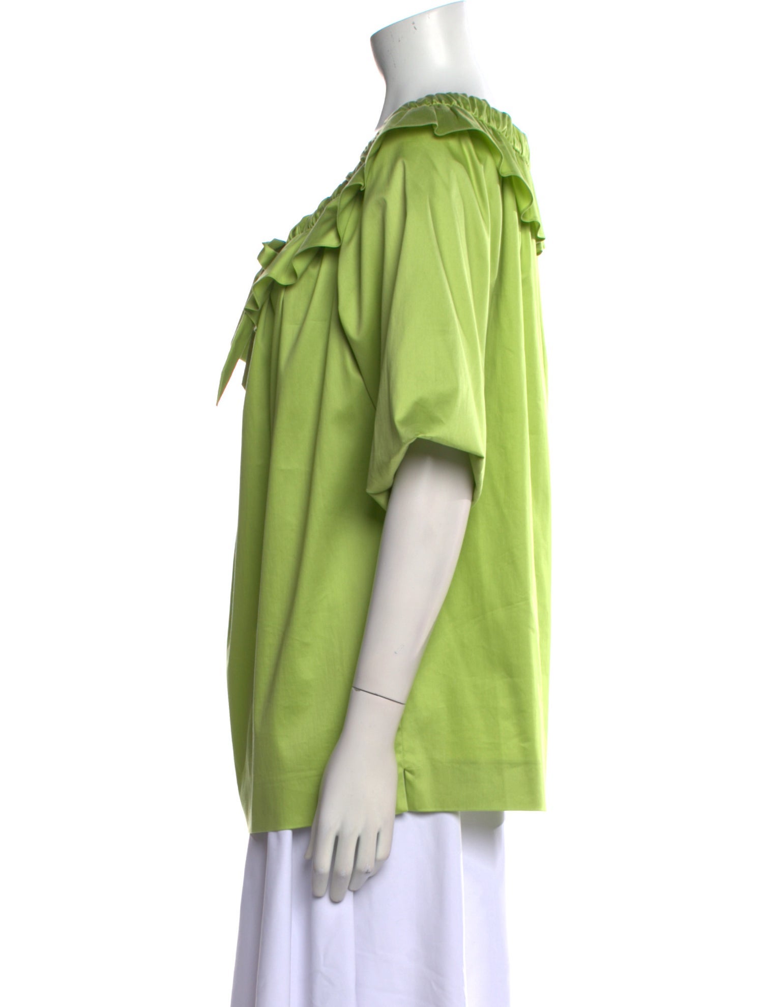 Moschino Scoop Neck Short Sleeve Blouse