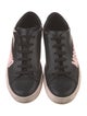 Moschino Leather Graphic Print Sneakers