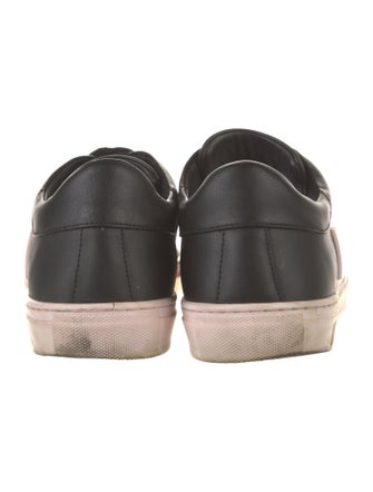 Moschino Leather Graphic Print Sneakers