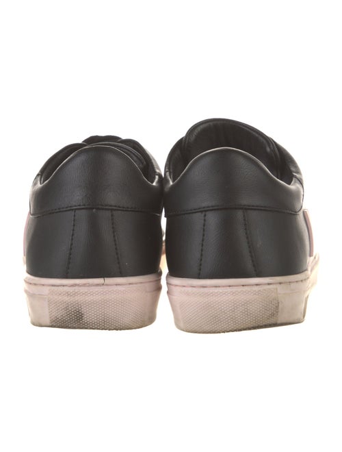 Moschino Leather Graphic Print Sneakers