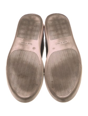 Moschino Leather Graphic Print Sneakers