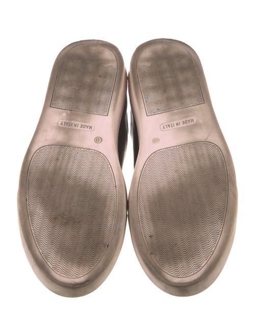 Moschino Leather Graphic Print Sneakers