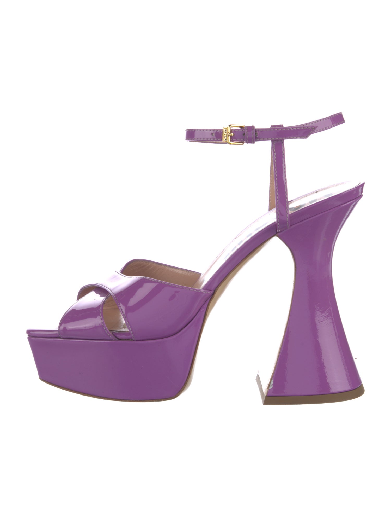 Moschino Patent Leather Sandals