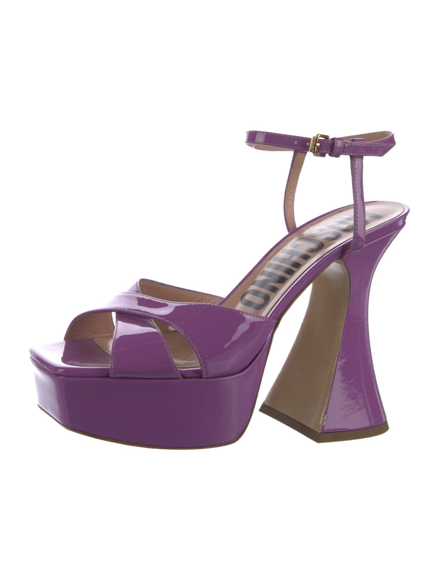 Moschino Patent Leather Sandals