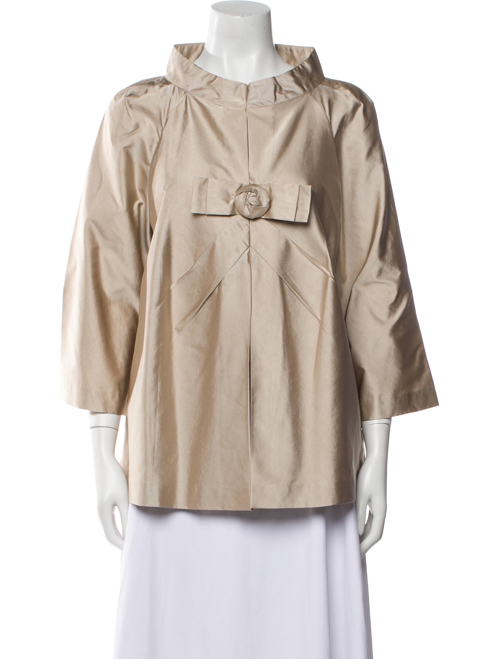 Moschino Crew Neck Three-Quarter Sleeve Blouse