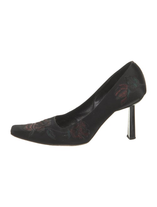 Moschino Suede Printed Pumps