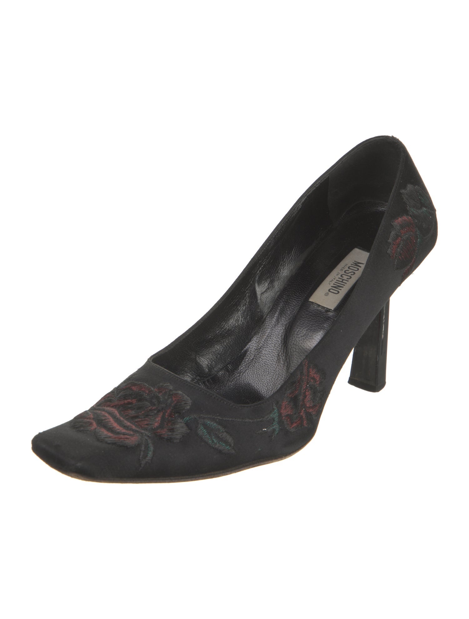 Moschino Suede Printed Pumps