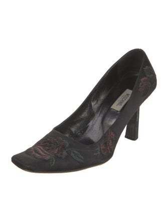 Moschino Suede Printed Pumps