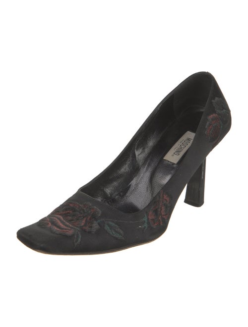 Moschino Suede Printed Pumps