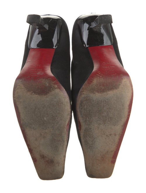 Moschino Suede Printed Pumps