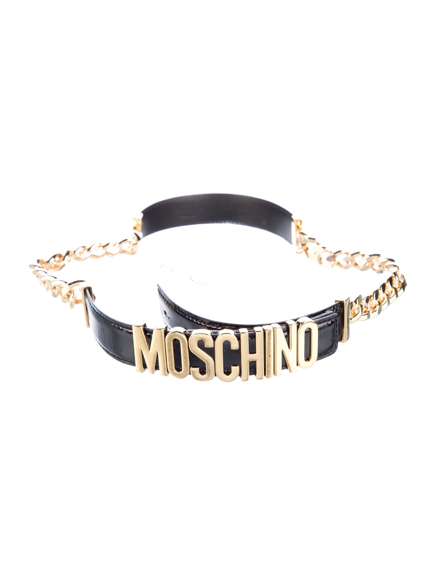 Moschino Skinny Leather Belt