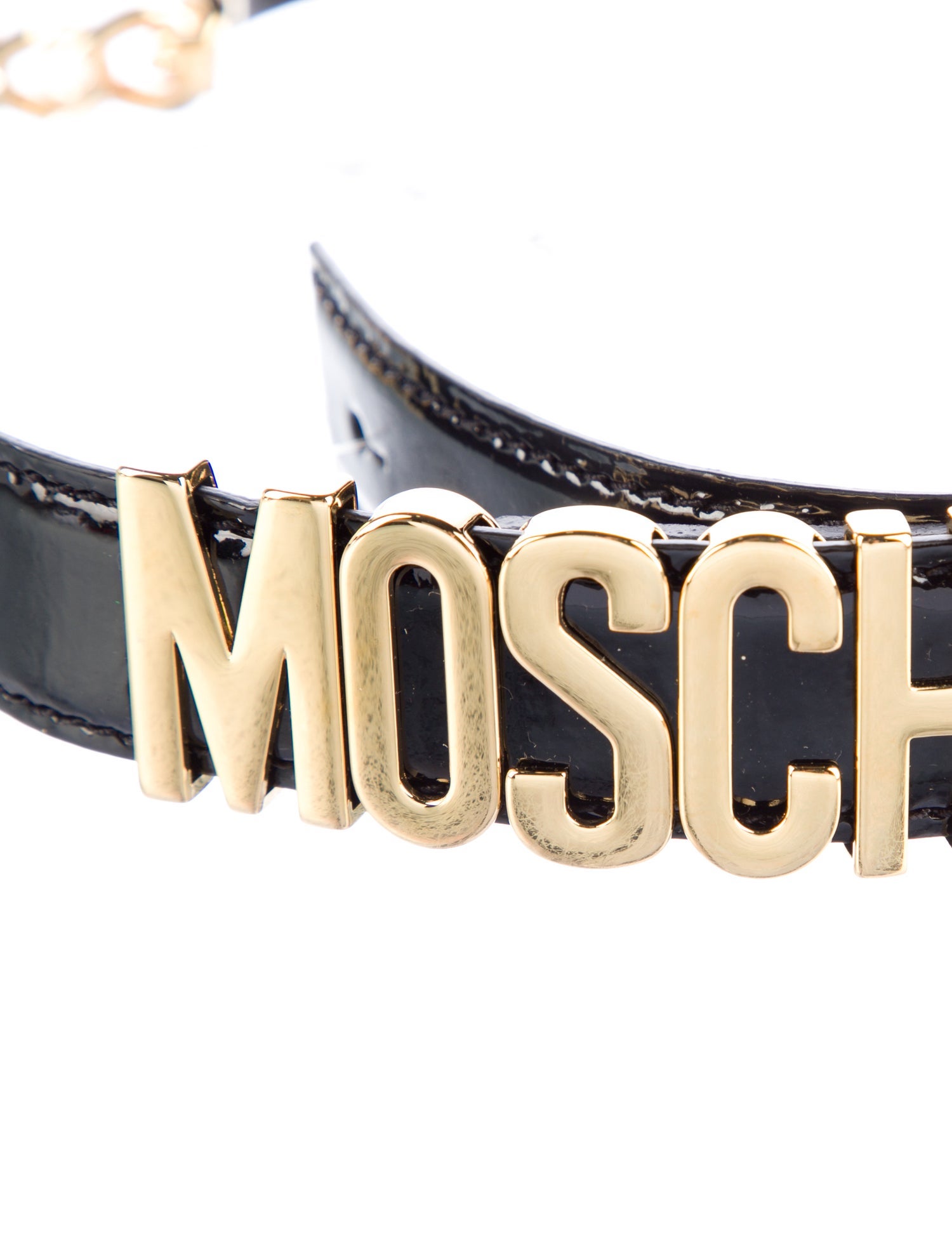 Moschino Skinny Leather Belt