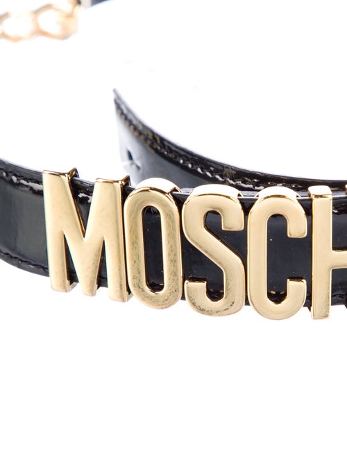 Moschino Skinny Leather Belt