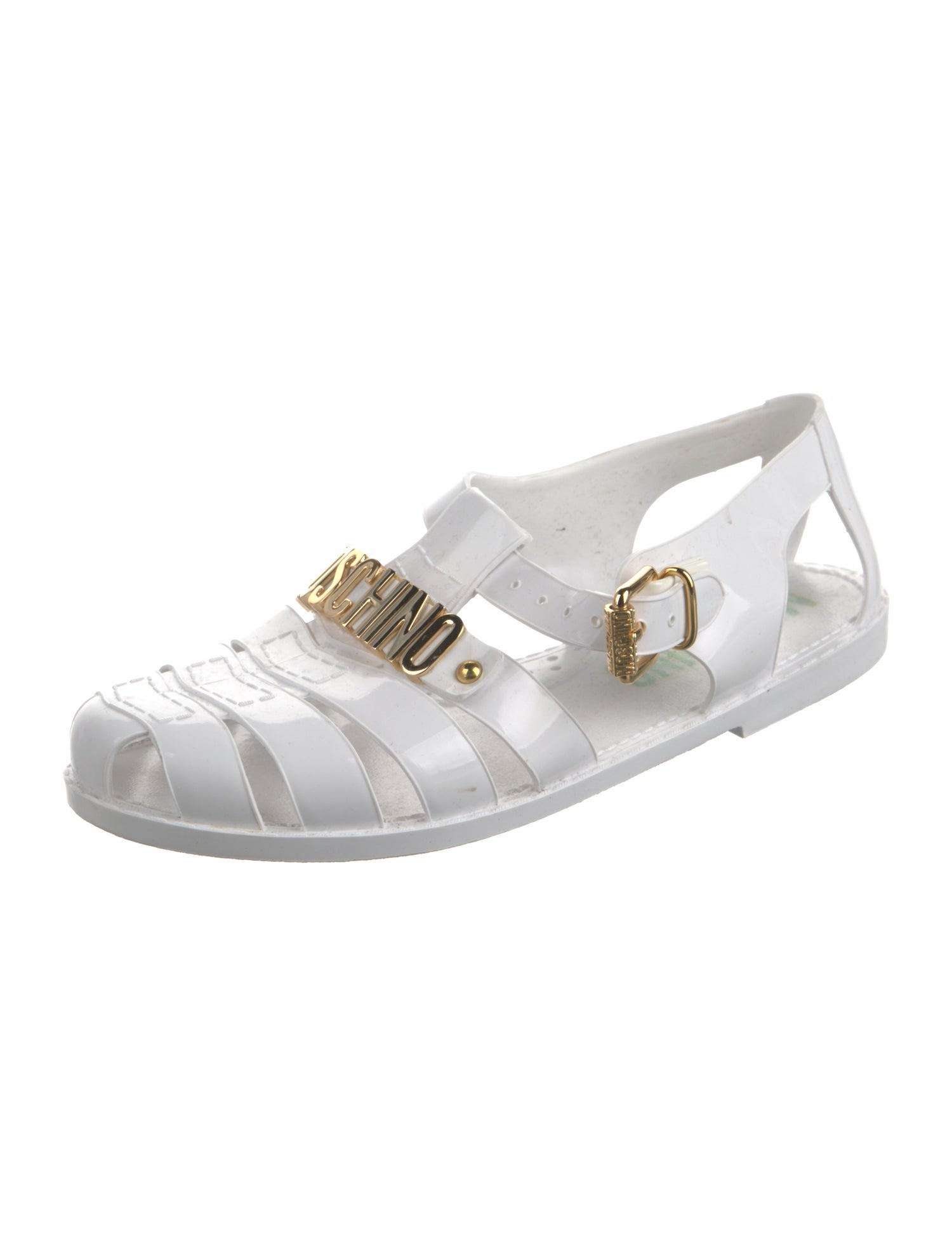 Moschino Rubber D'Orsay Flats