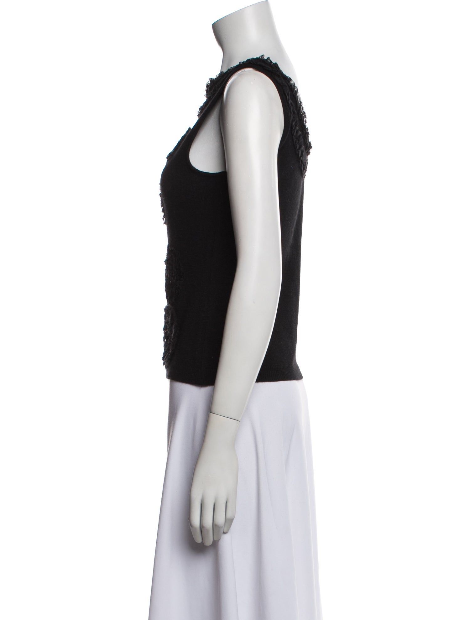 Moschino Angora Scoop Neck Sweater