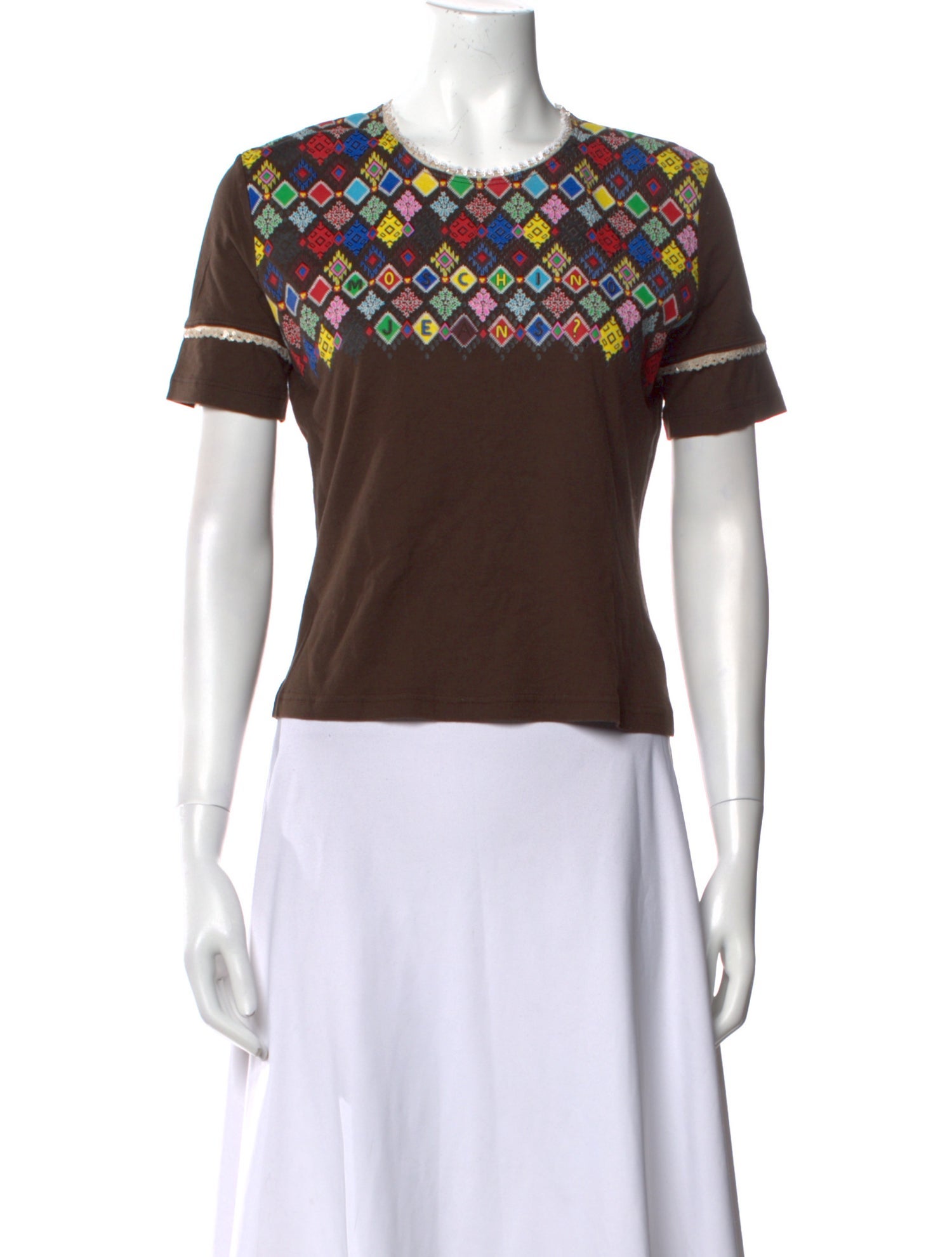 Moschino Printed Crew Neck T-Shirt