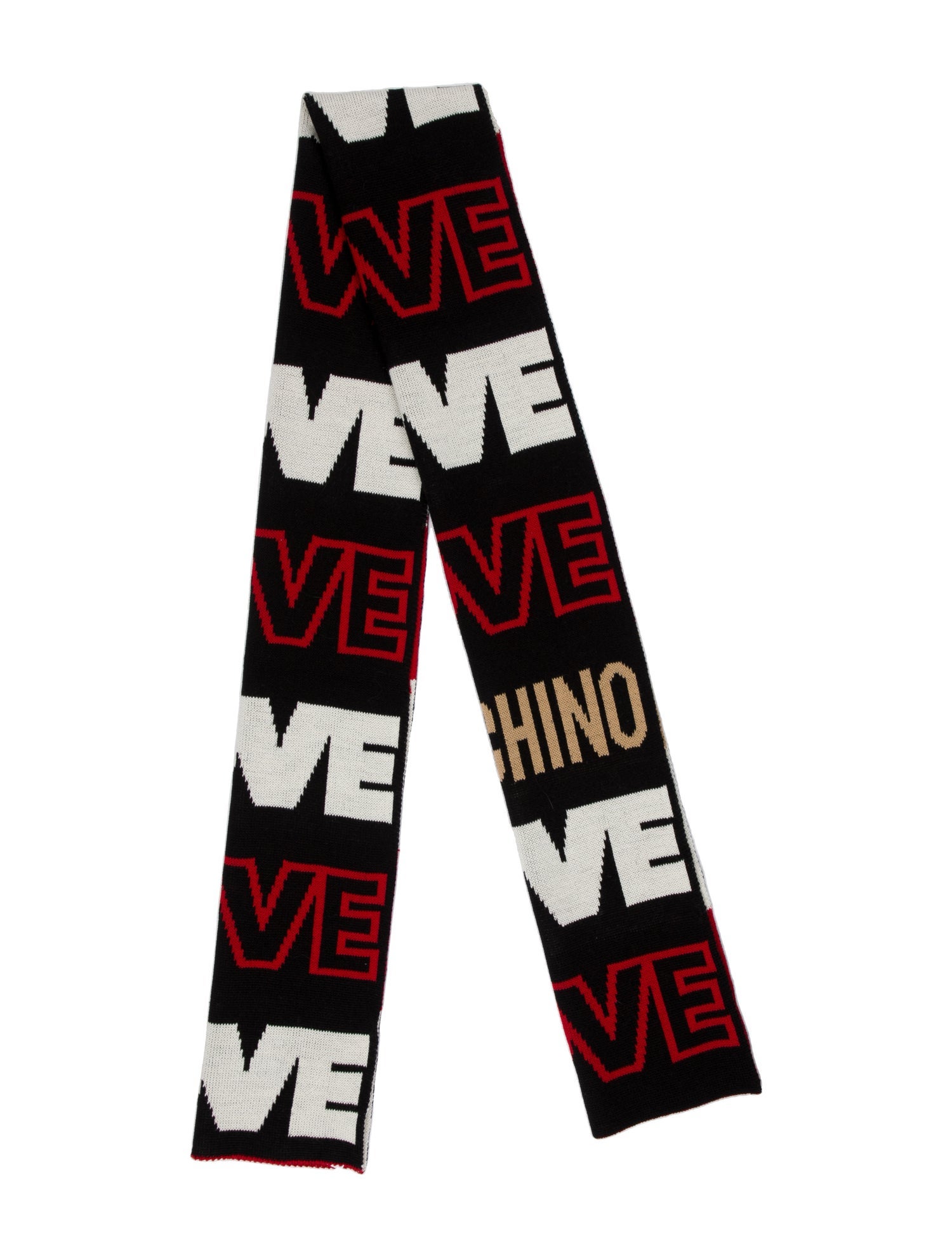 Moschino Wool Printed Scarf