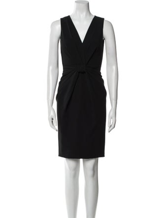 Moschino V-Neck Knee-Length Dress