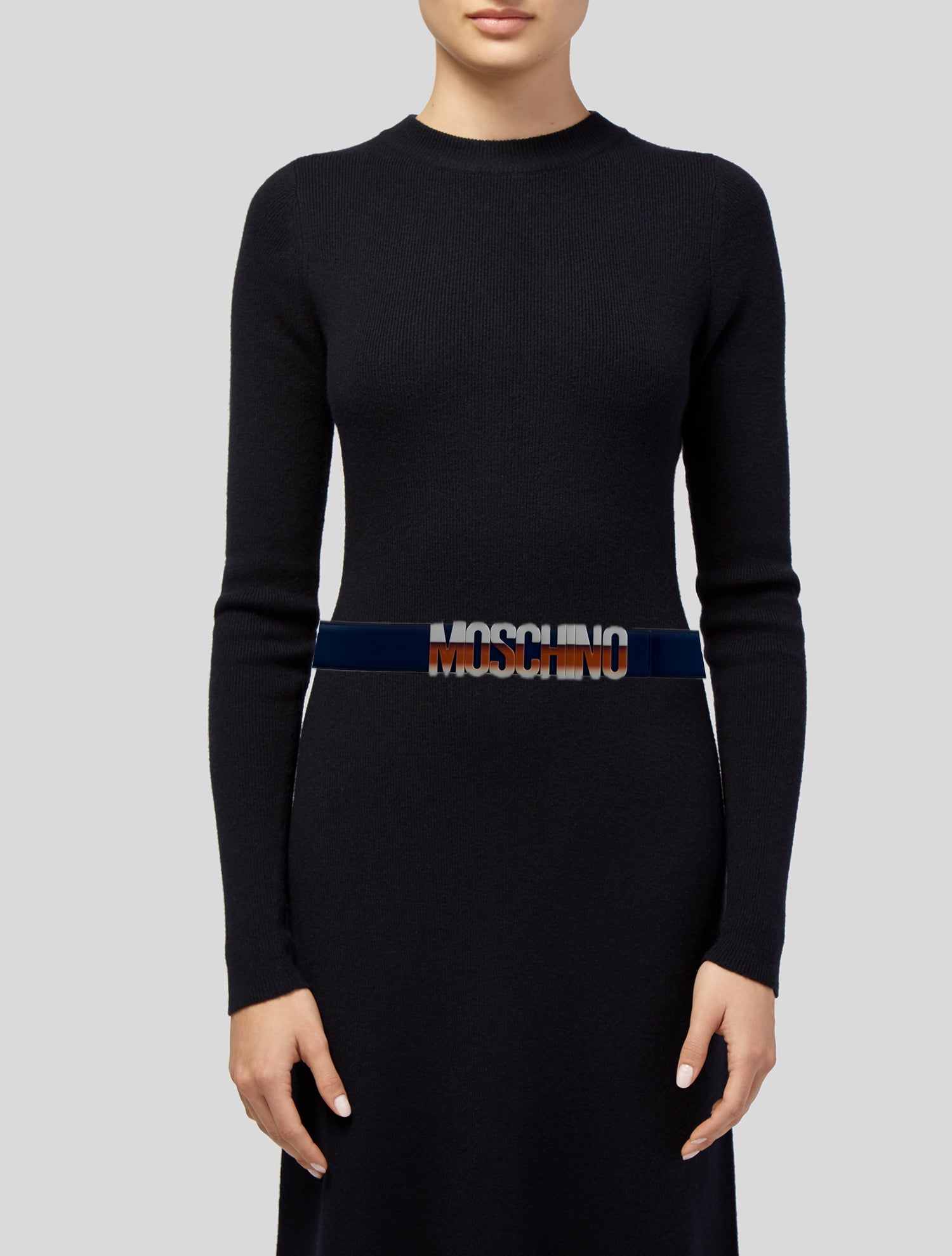 Moschino Leather Belt - Blue Belts, Accessories - MOS91505  display picture 3