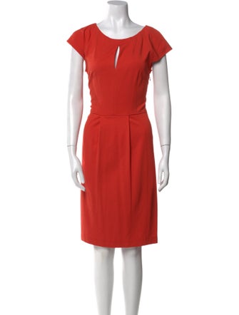 Moschino Scoop Neck Knee-Length Dress